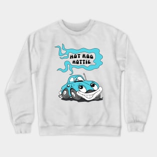 Cartoon race car, Hot Rod Hottie, Morrissey OC Crewneck Sweatshirt